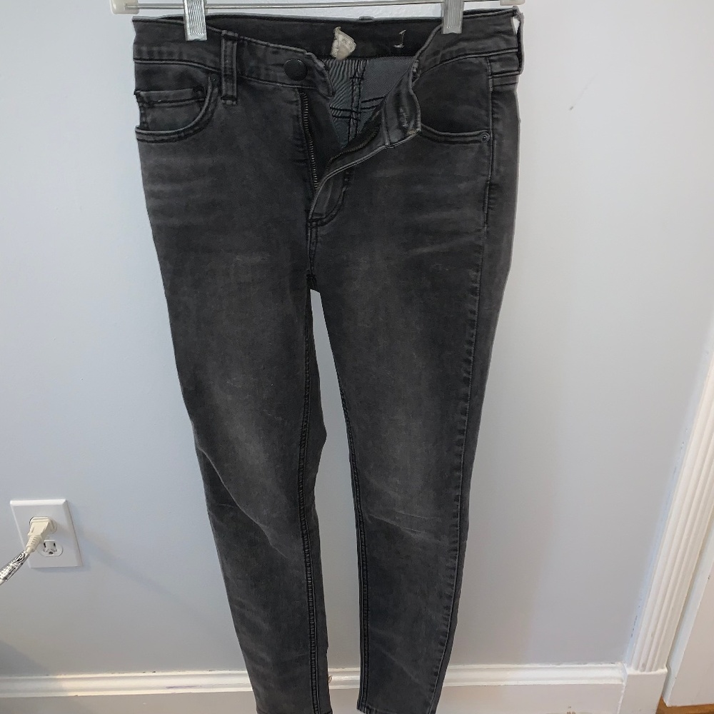 Free People Grey Skinny Jeans